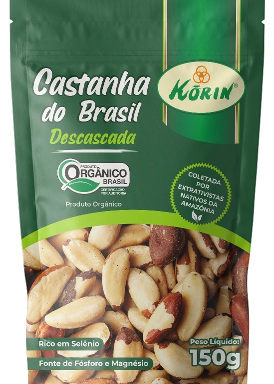 Castanha Do Brasil Sem Casca Orgânica Korin Pouch 150g