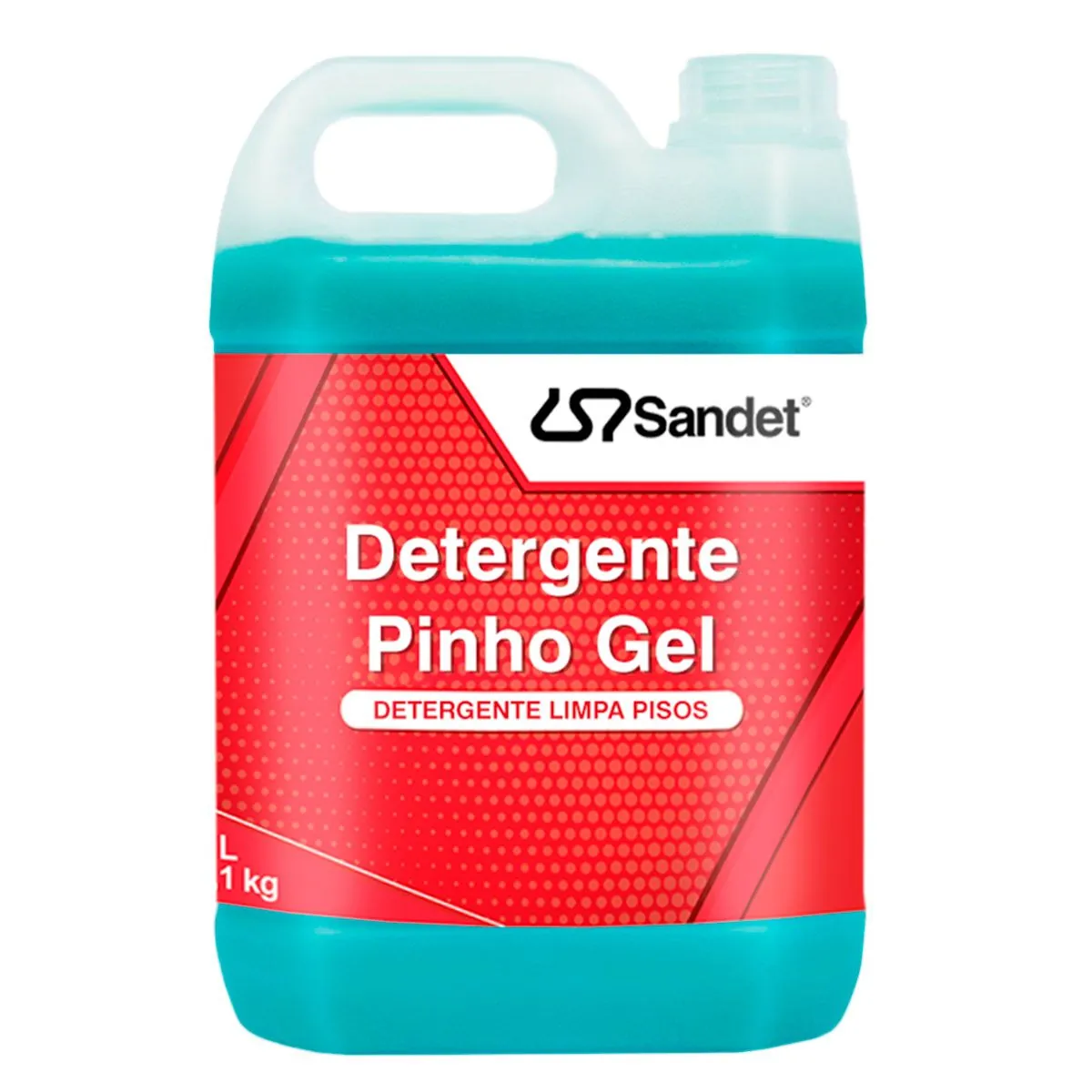 Detergente Líquido Concentrado Sandet Pinho Gel, Limpa Pisos, Fragrância Agradável - 5 Litros
