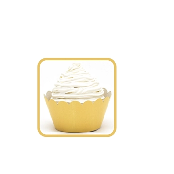 Babados P/ Forma Cupcake Liso Pct C/ 40 Un Ch