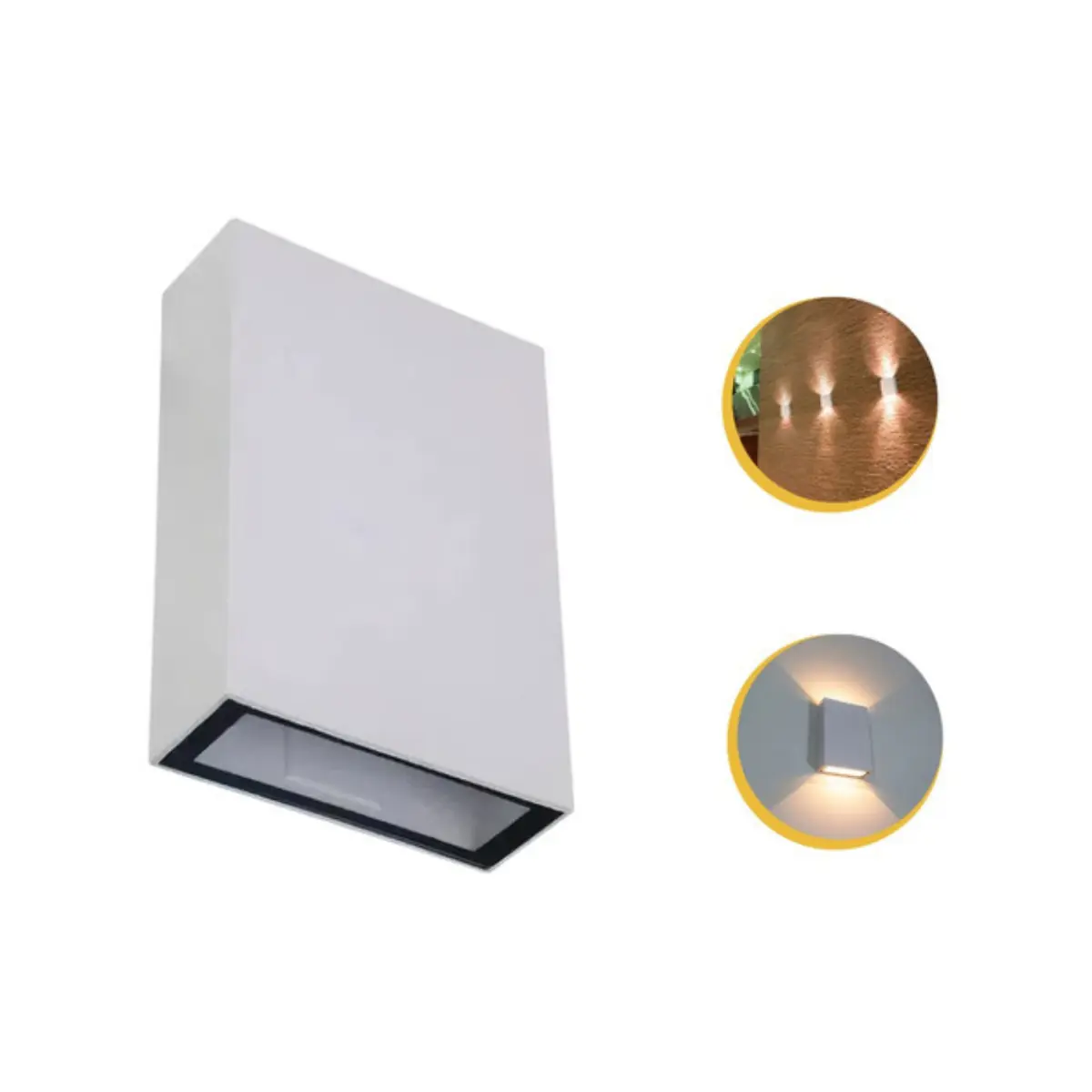 Kit 12 Arandela 2 Fachos Uso Externo Interno Led 4w Oferta! - Branco - Bco Quente - 110v/220v
