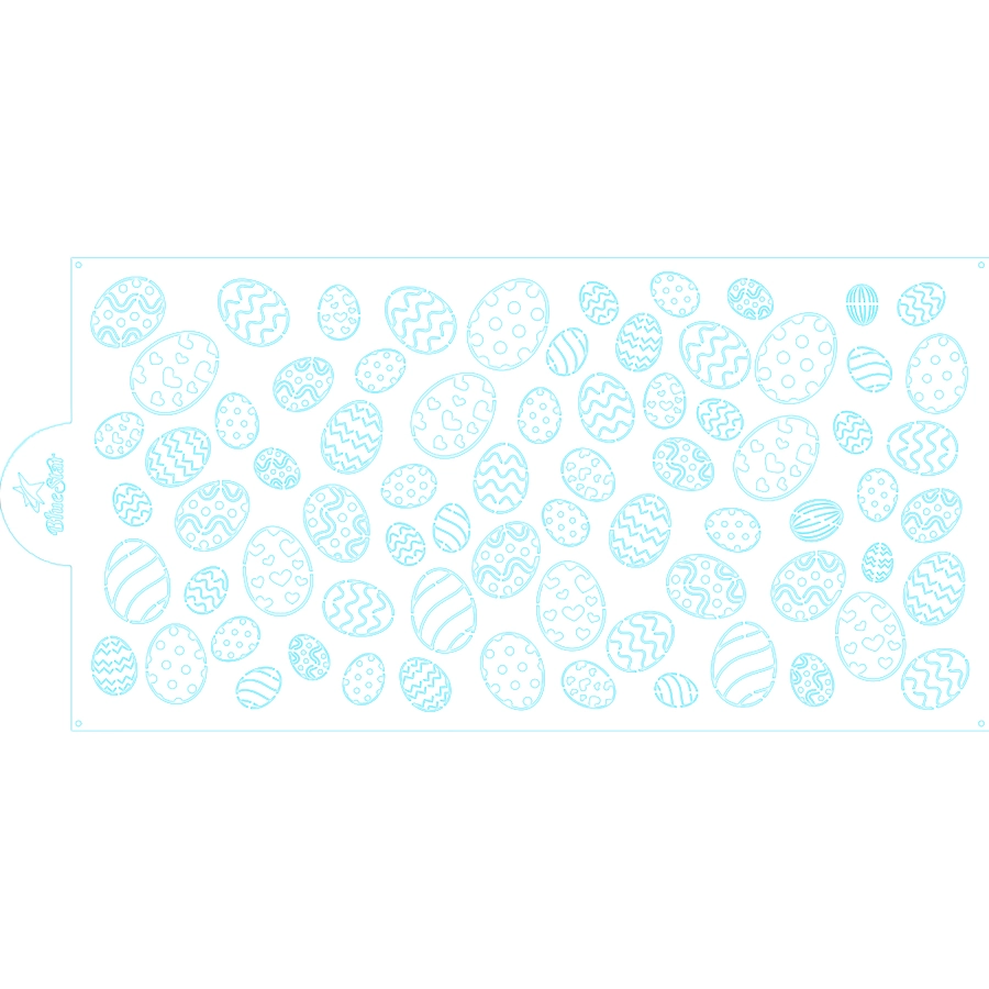 Stencil Amor Em Ovinhos 364057 Bluestar