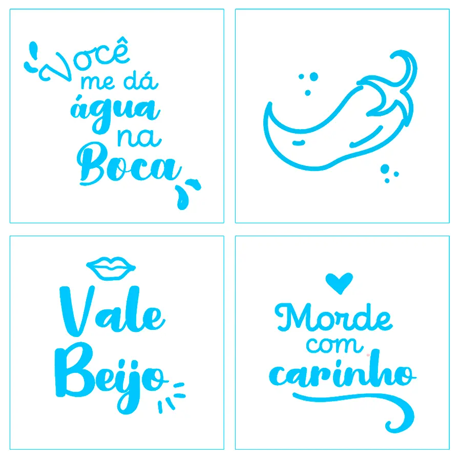 Kit Mini Stencils Caliente 90001 Bluestar