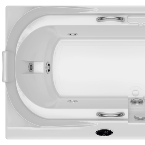 Banheira Retangular com Hidromassagem 1,60X90X45cm 220V Regina G4 Confort Plus Jacuzzi