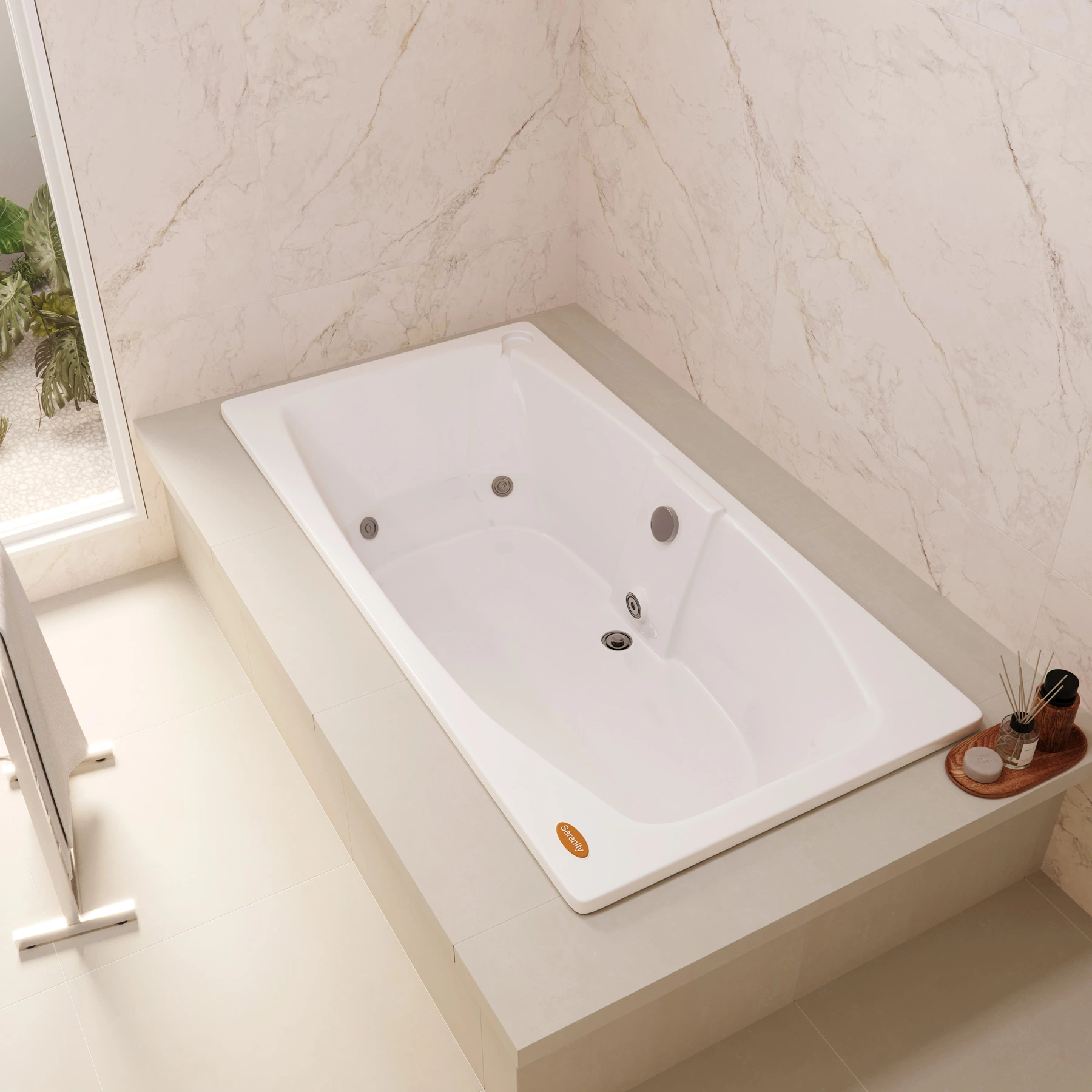 Banheira com Hidromassagem 183x90x41,5cm Acrílico Mysia G1 Jacuzzi