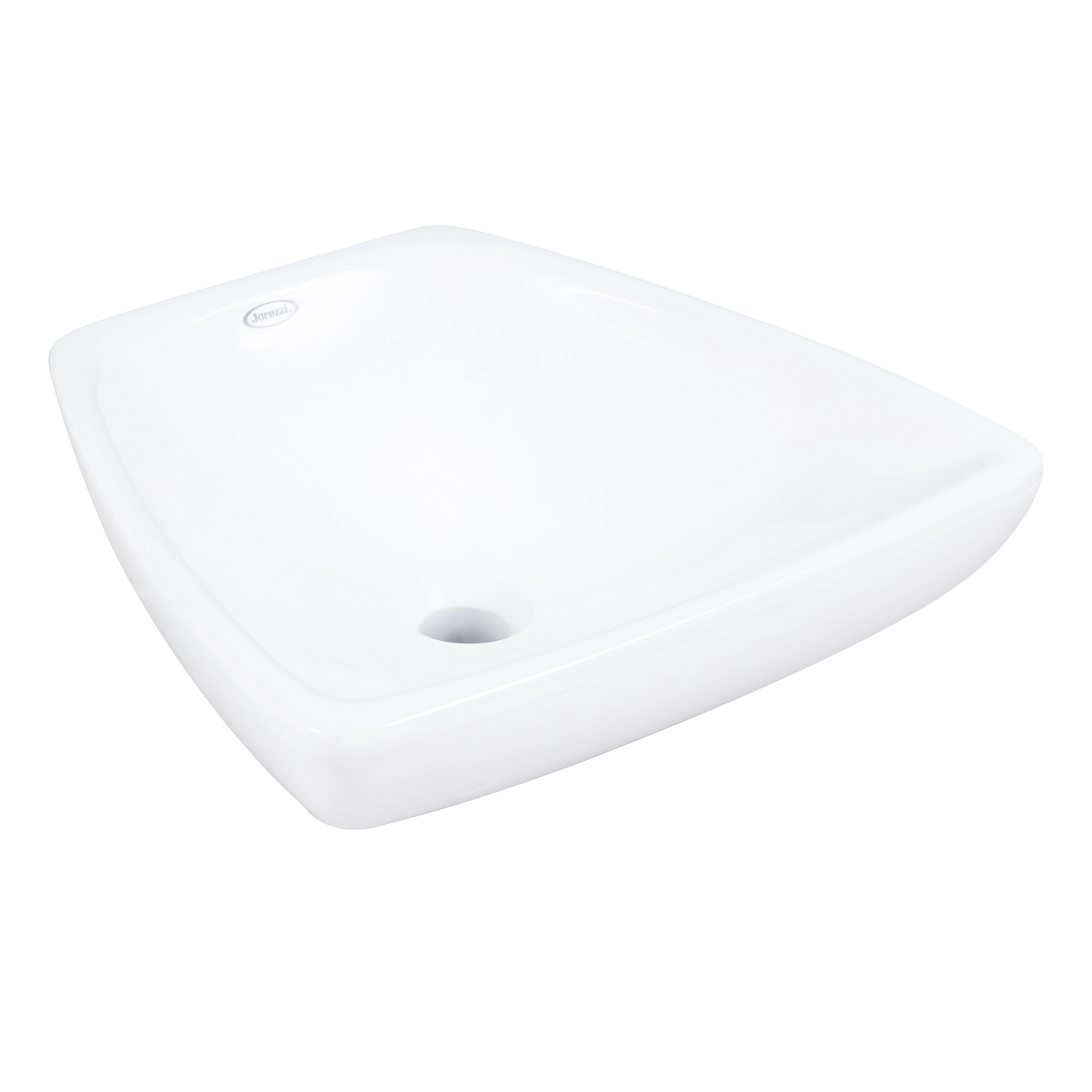 Cuba de Apoio Cerâmica Retangular Branca 14x44,5x38,5cm Bionda Jacuzzi