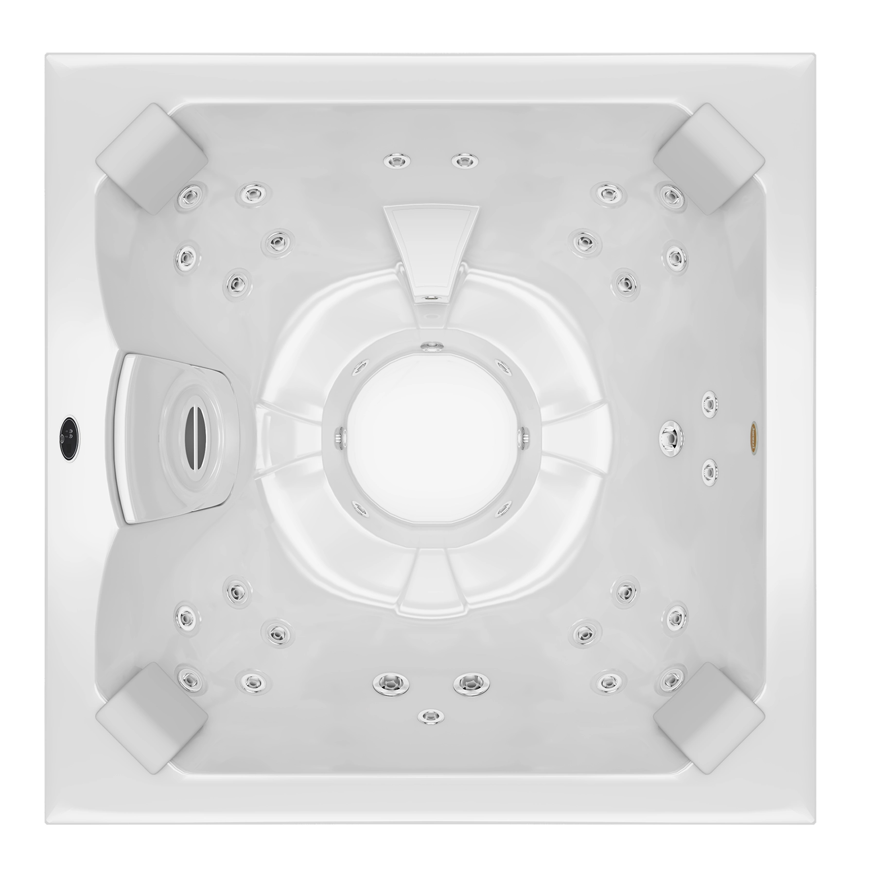 SPA com Hidromassagem Aquecedor Cromoterapia 89x180x180cm J185 VIP Confort Jacuzzi