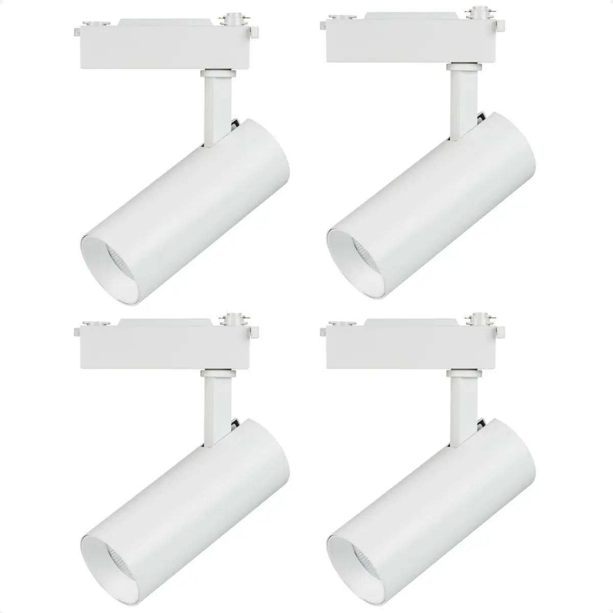 Kit 4 Spot Led Mr16 Para Trilho Eletrificado Branco 110/220v 6500k Frio