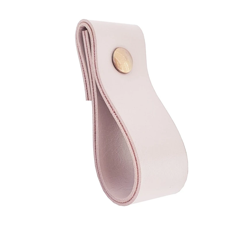 Puxador Dobi Parafuso - Textura De Couro Rosa - Parafuso Rose Gold