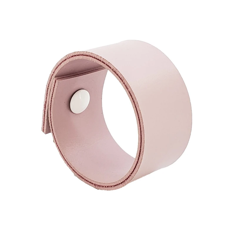 Puxador Bols Parafuso - Textura De Couro Rosa - Parafuso Branco