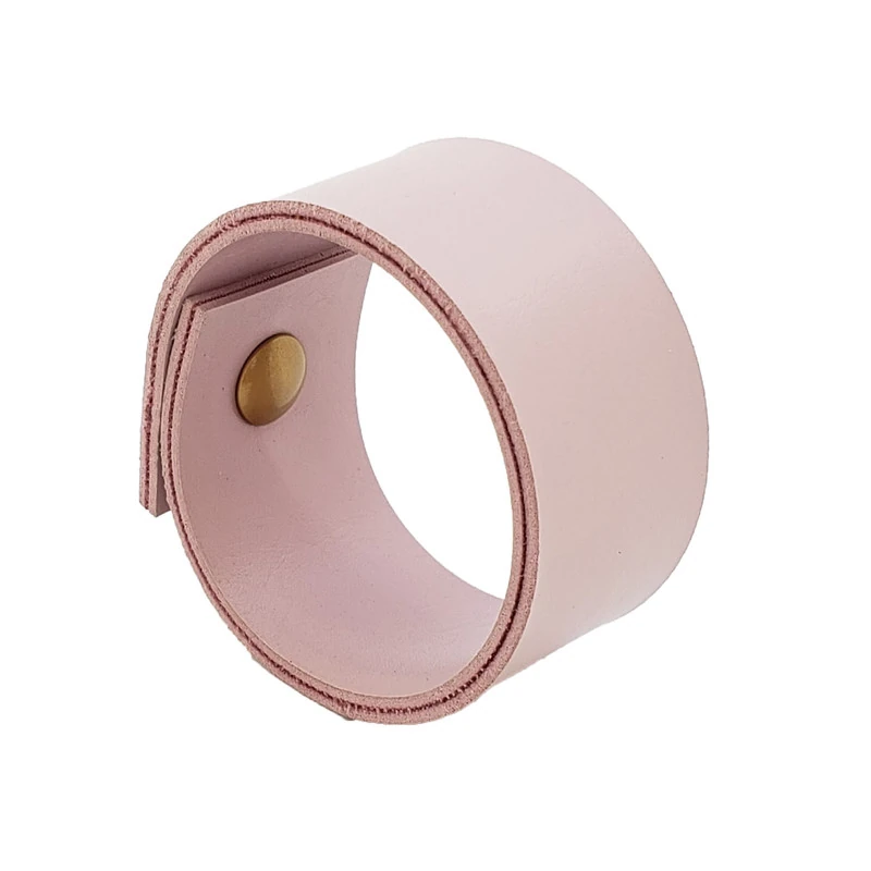 Puxador Bols Parafuso - Textura De Couro Rosa - Parafuso Dourado