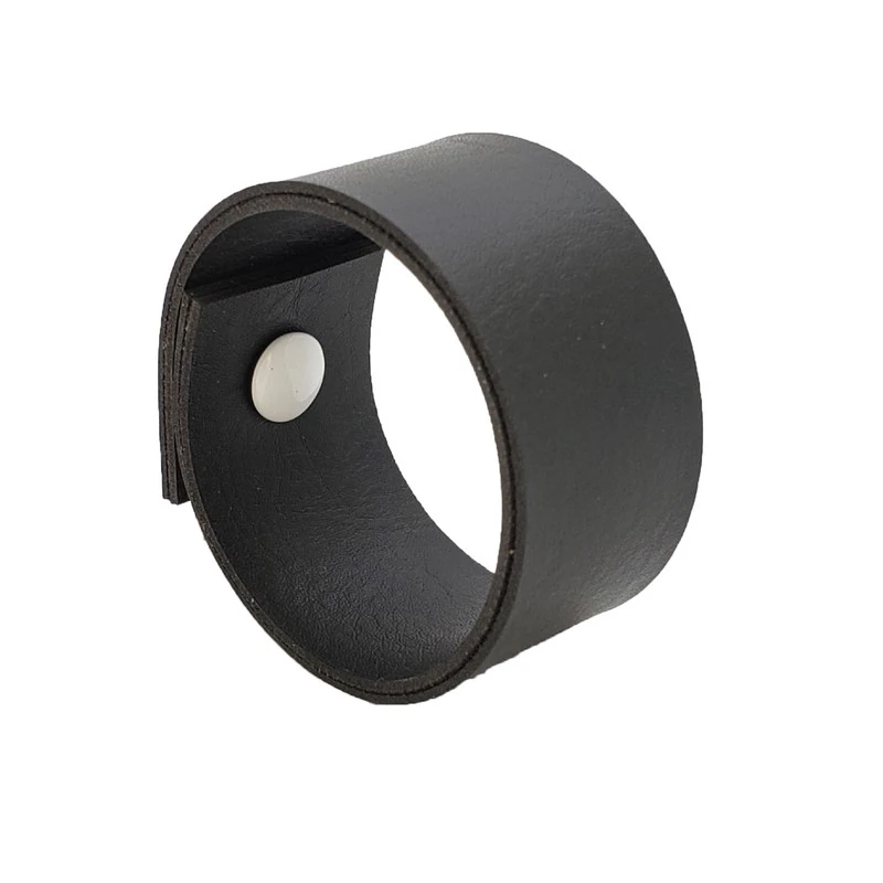 Puxador Bols Parafuso - Textura De Couro Preto - Parafuso Branco