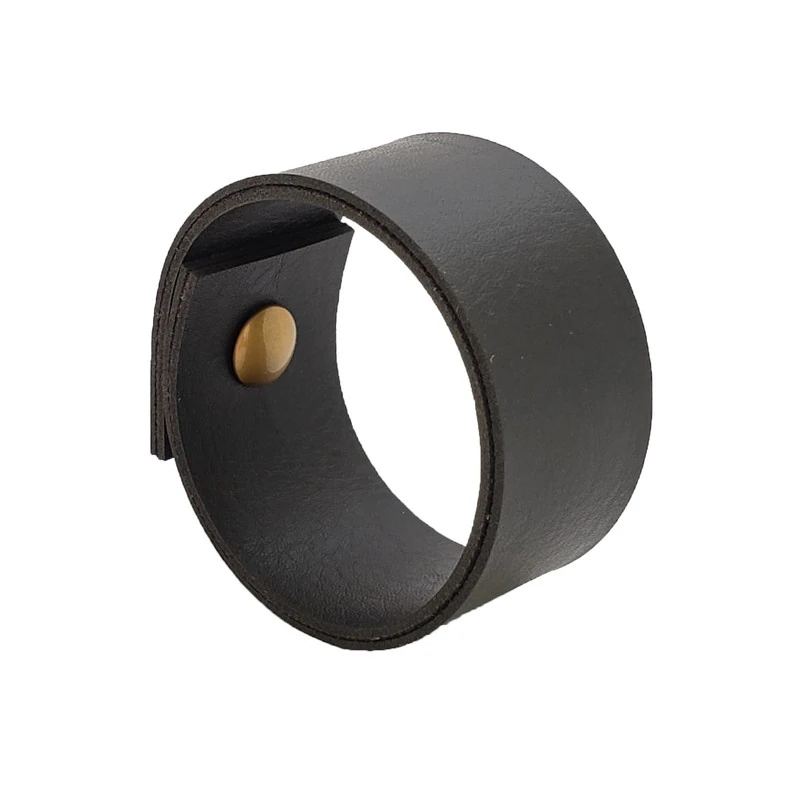 Puxador Bols Parafuso - Textura De Couro Preto - Parafuso Dourado
