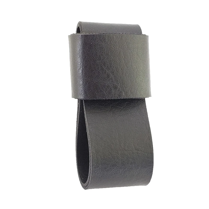 Puxador Dori 02 - Textura De Couro - Cor Preto