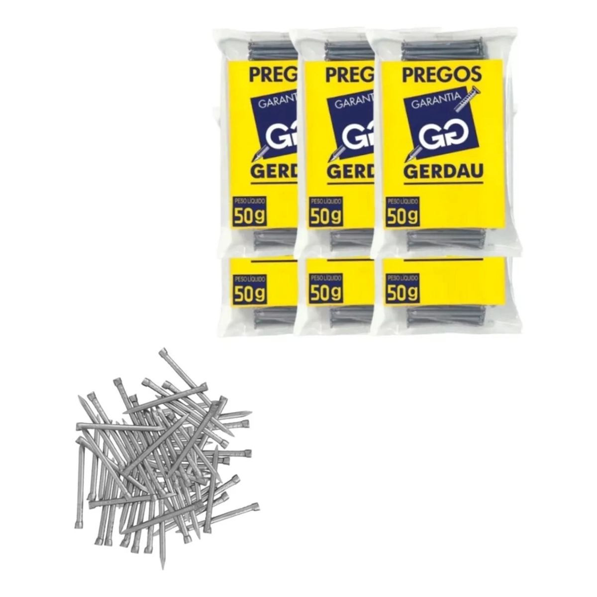 Prego Polido Sem Cabeça 10x10 1,5mm X 23mm 300g Gerdau