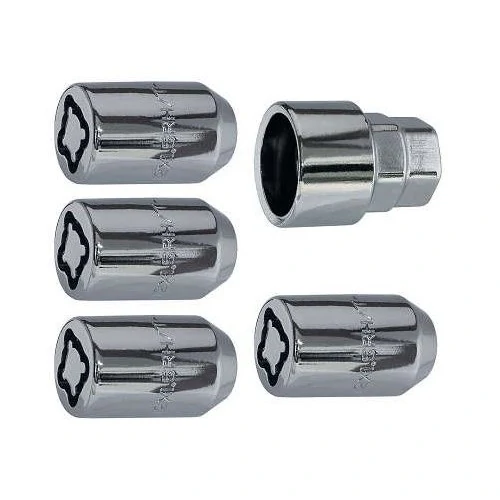 Kit de Porca Antifurto M12X1,5 Chave 1921 com 4 Peças - RODAFUSO 6CRAN