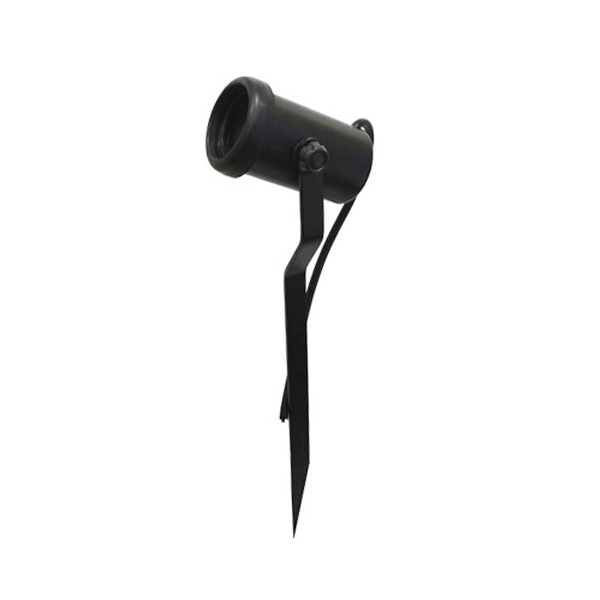 Espeto para Jardim 1 Lâmpada Preto Alloy