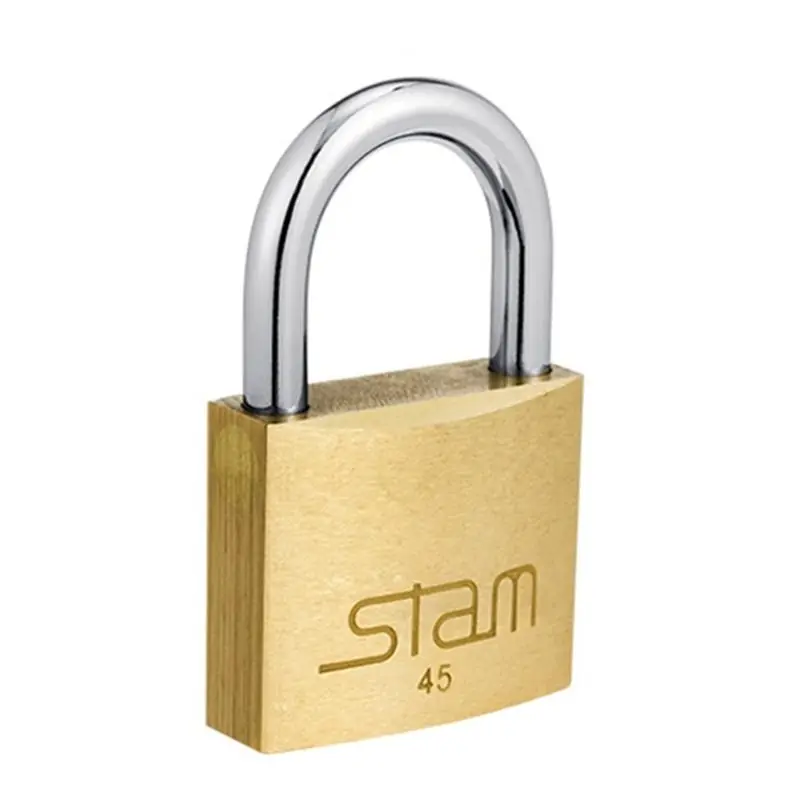 Cadeado Latao Com 2 Chaves 45mm Stam
