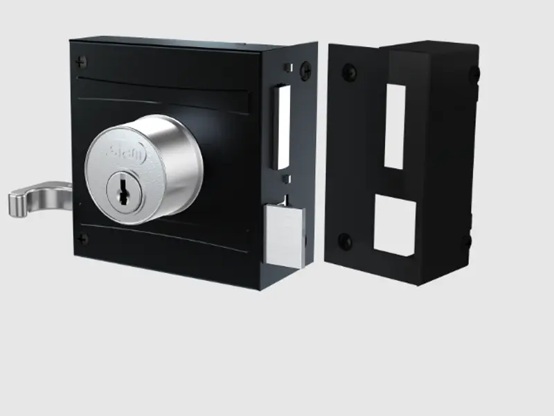 Fechadura Sobrepor Stam Para Portao 701/80 Preto Fosco