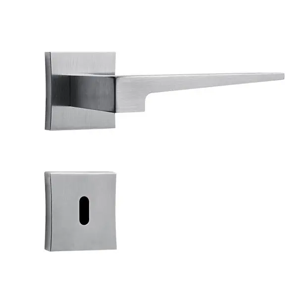 Fechadura Stam Classic 3200 - Ros. Quad. Inox Escovado - Interna