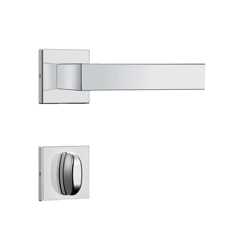 Fechadura 823/29i Para Banheiro Com Maçaneta Inox Polido Stam