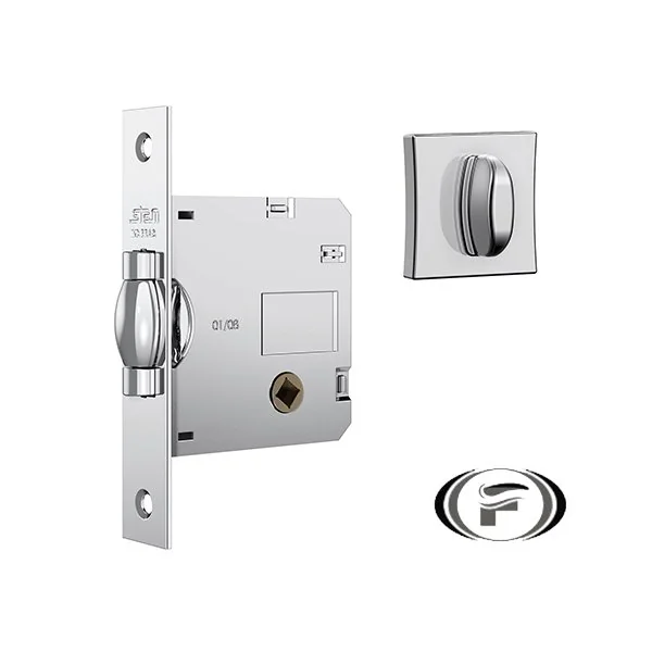 Fechadura Rolete 1025 Wc Cromo Escovado Stam
