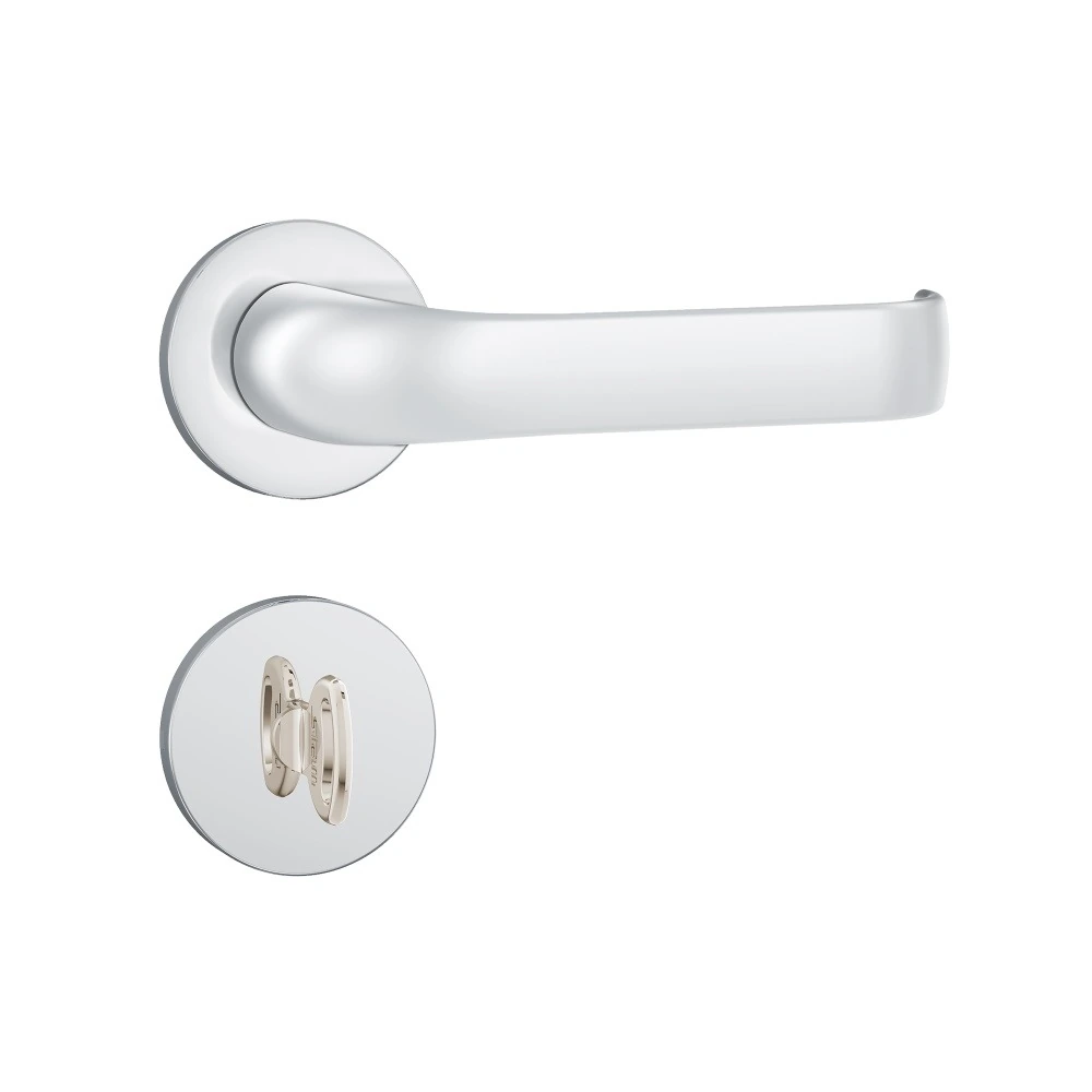 Fechadura Banheiro 823/37 Roseta Redonda Inox Cromado 40mm Stam