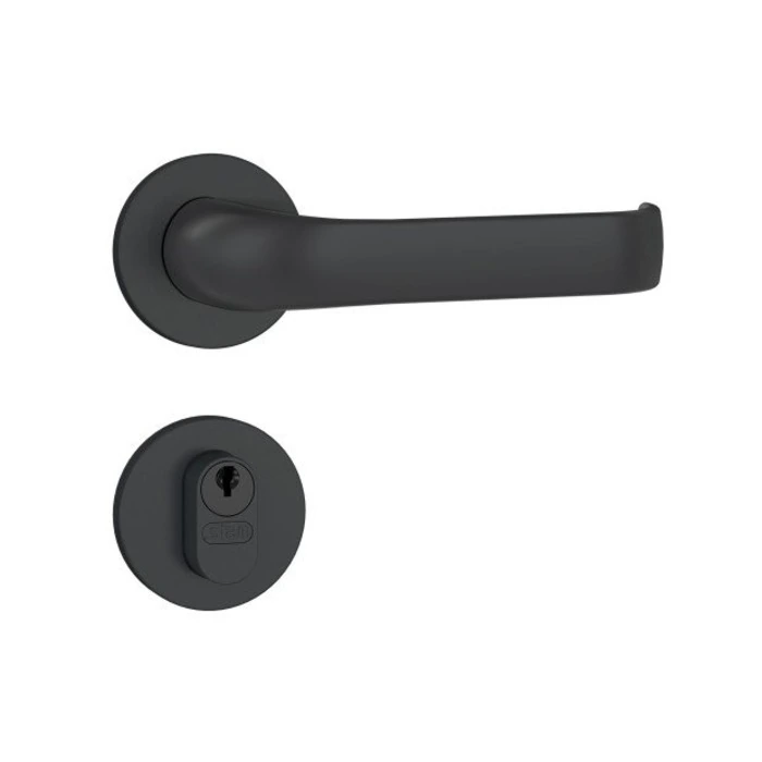 Fechadura Externa 803/37 Roseta Redonda Preto Fosco 40mm Stam
