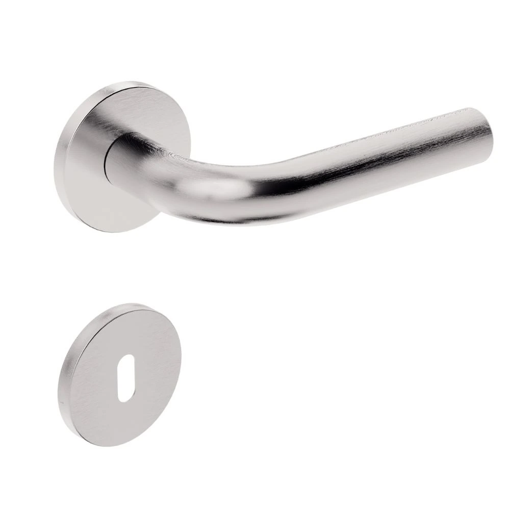 Fechadura Interna Inox Home Ix310 55mm Roseta Redonda Inox Escovado Stam