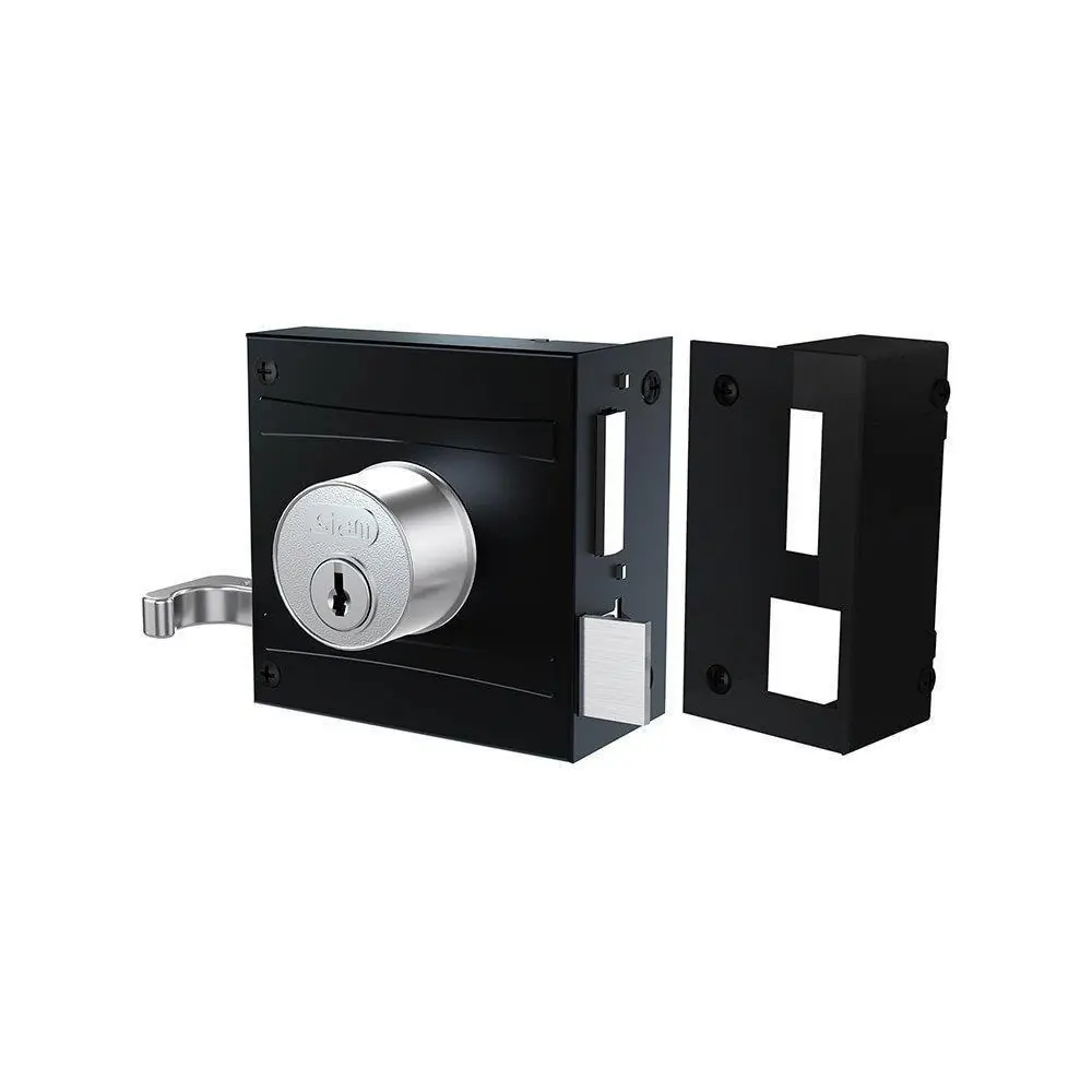 Fechadura 701/80 Preto Fosco Esp. Inox - Stam