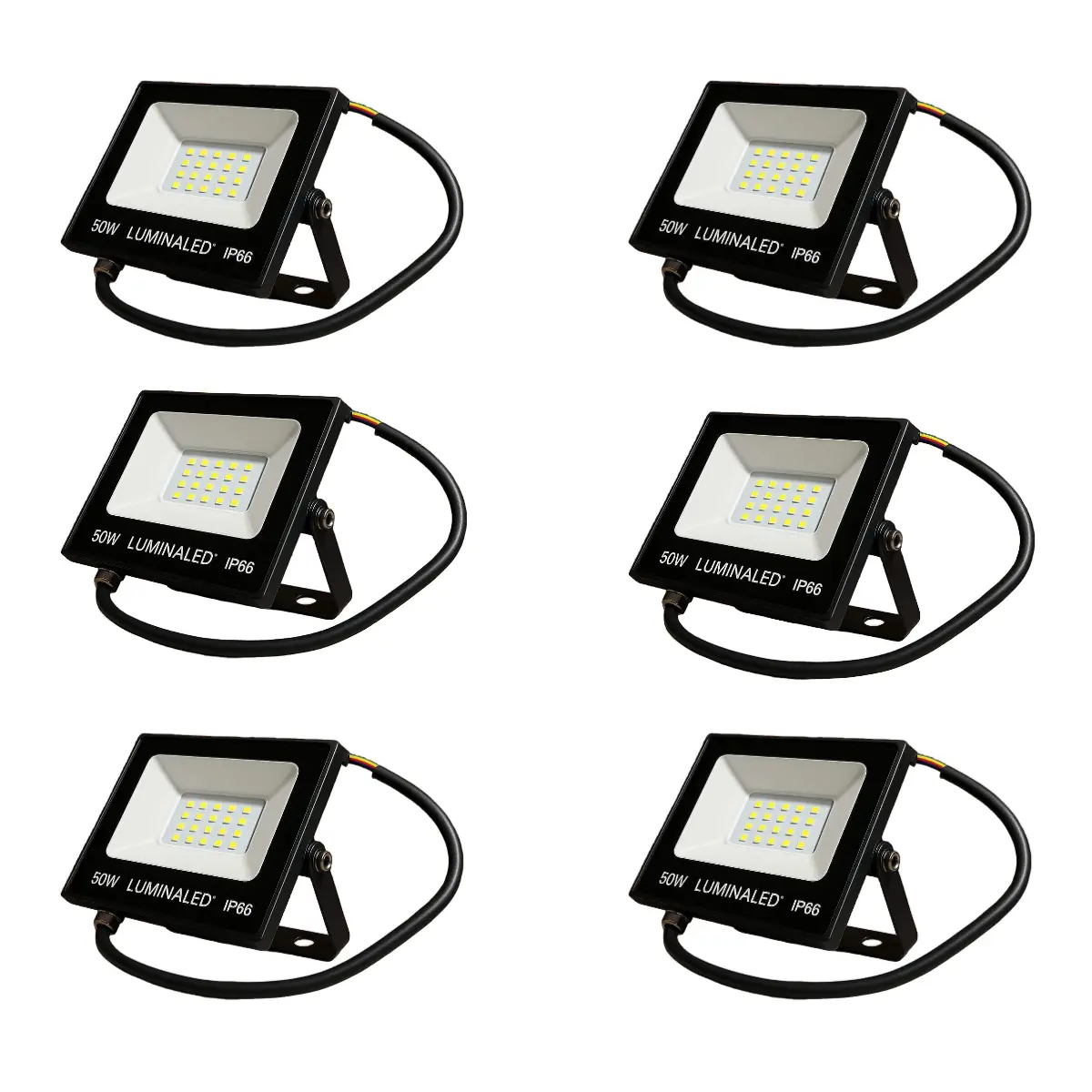 Refletor Led 50w Branco Frio Variações:kit 6