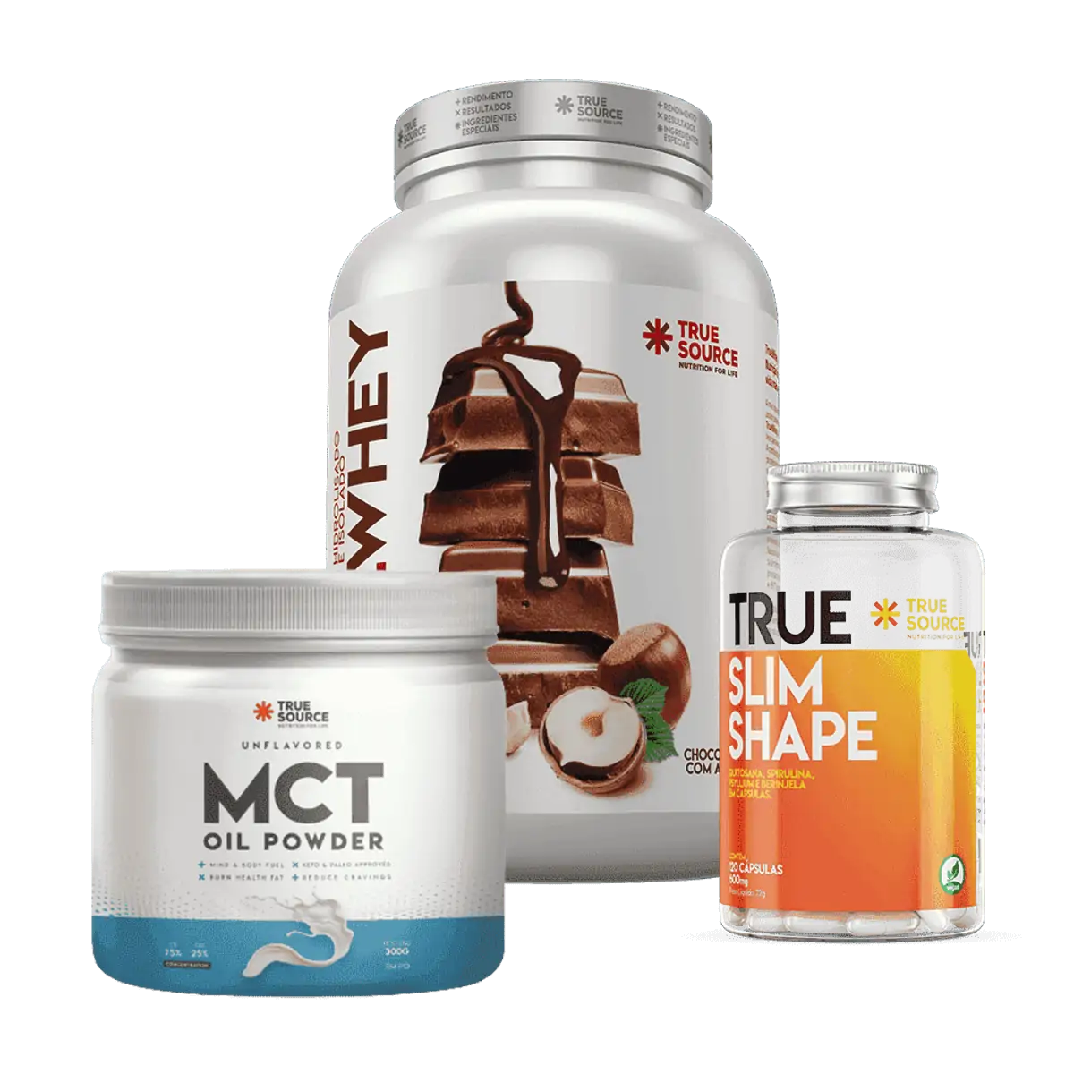 Combo Perda de Peso True Whey Chocolate Com Avelã