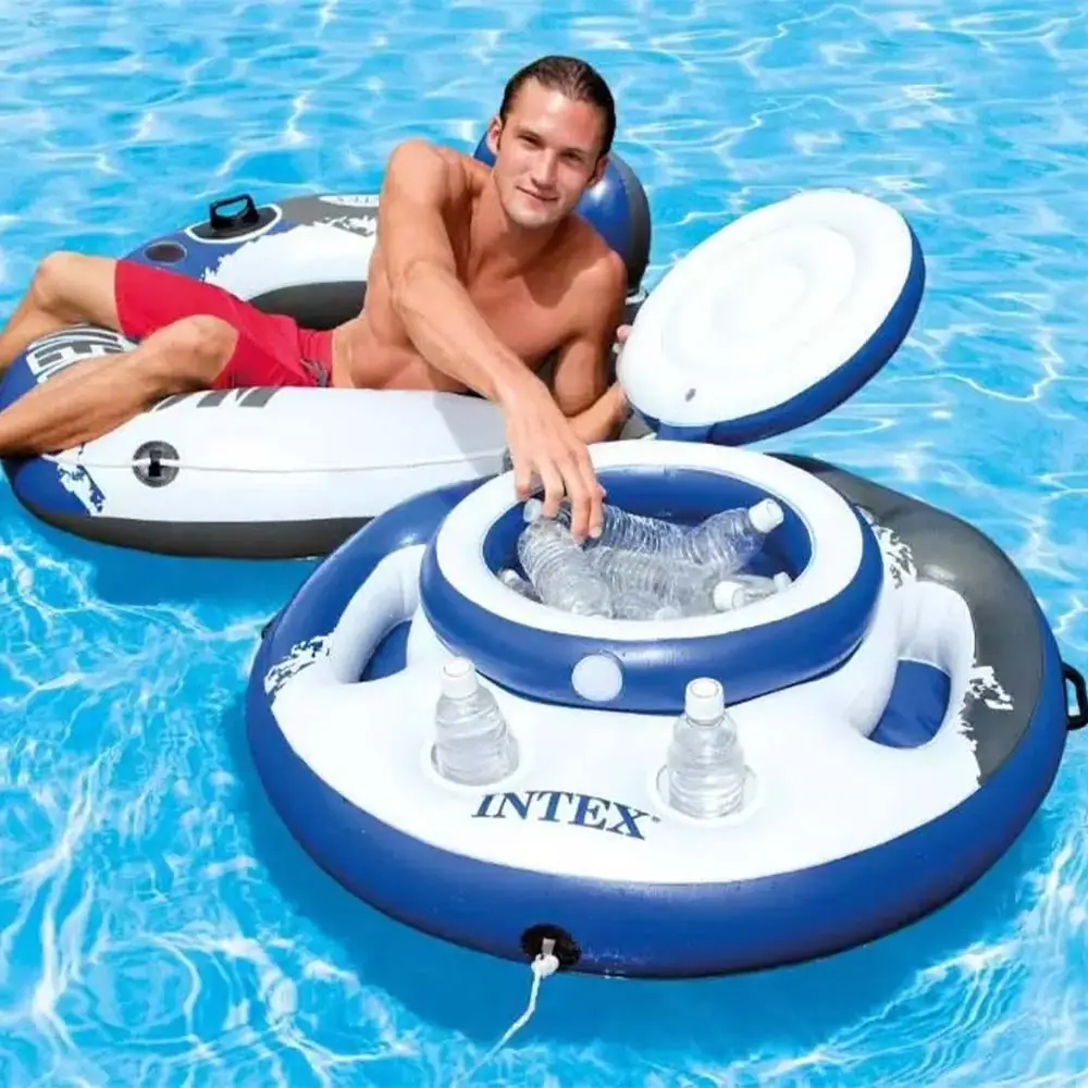 Bar Cooler Inflável Flutuante Intex 15 Litros + Bomba Inflar