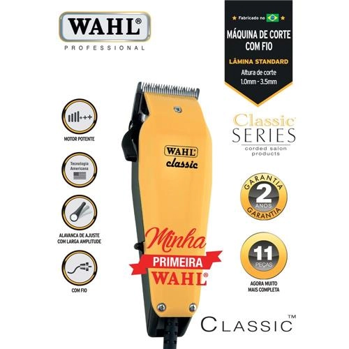 Máquina De Corte De Cabelo E Aparador De Pêlo Classic 110v Wahl