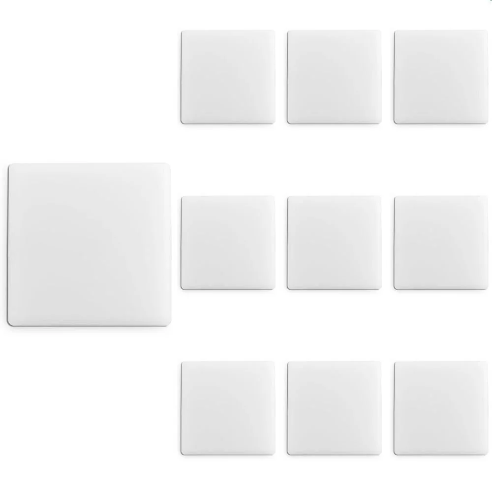 10 Painel De Led Taschibra Frameless Quadrado Sobrepor/embutir 12w Bivolt 3000k Luz Amarela