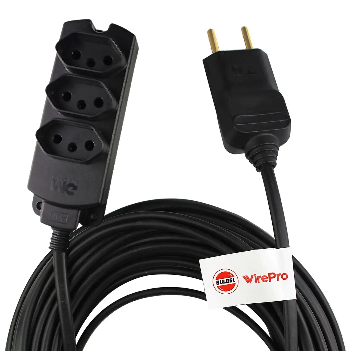 Extensão Elétrica 15 Metros 10a Cabo Pp 2x1,00mm² 3t Wirepro