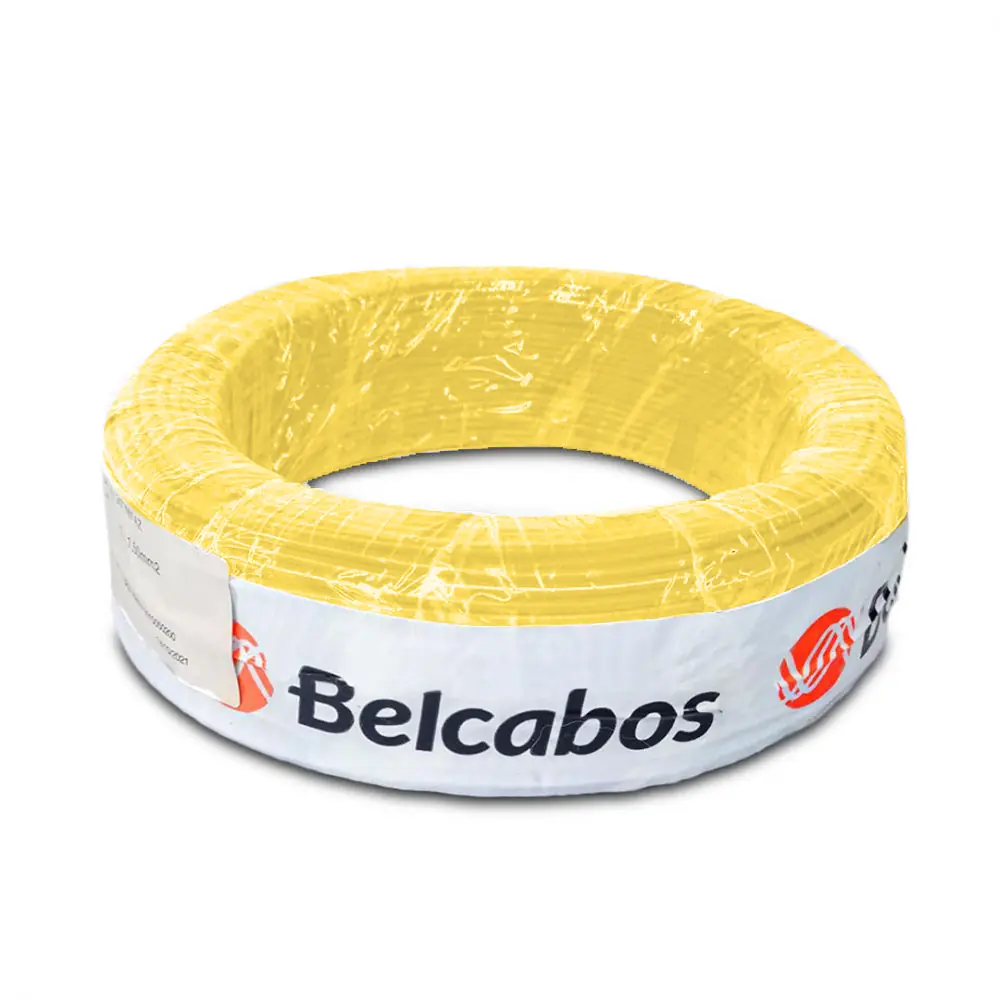 Cabo Automotivo Din 72551-6 Belcabos 1,50mm² -40ºc A +105ºc 25m Amarelo