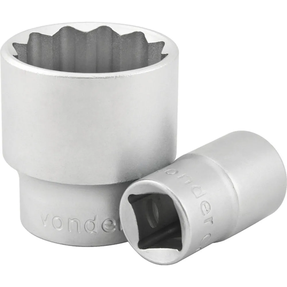 Soquete Estriado 27 Mm Encaixe 1/2 - Vonder