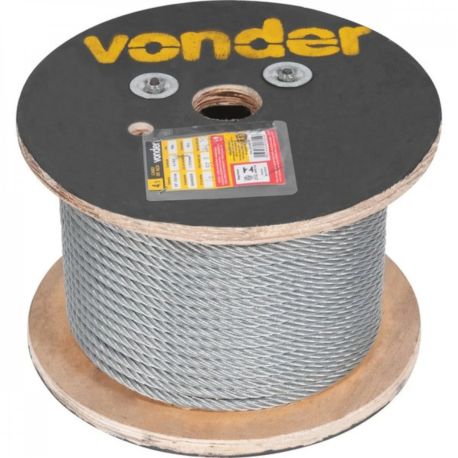 Cabo De Aço Galvanizado Alma De Fibra 635 Mm - 1/4" 6 X 19s Vonder
