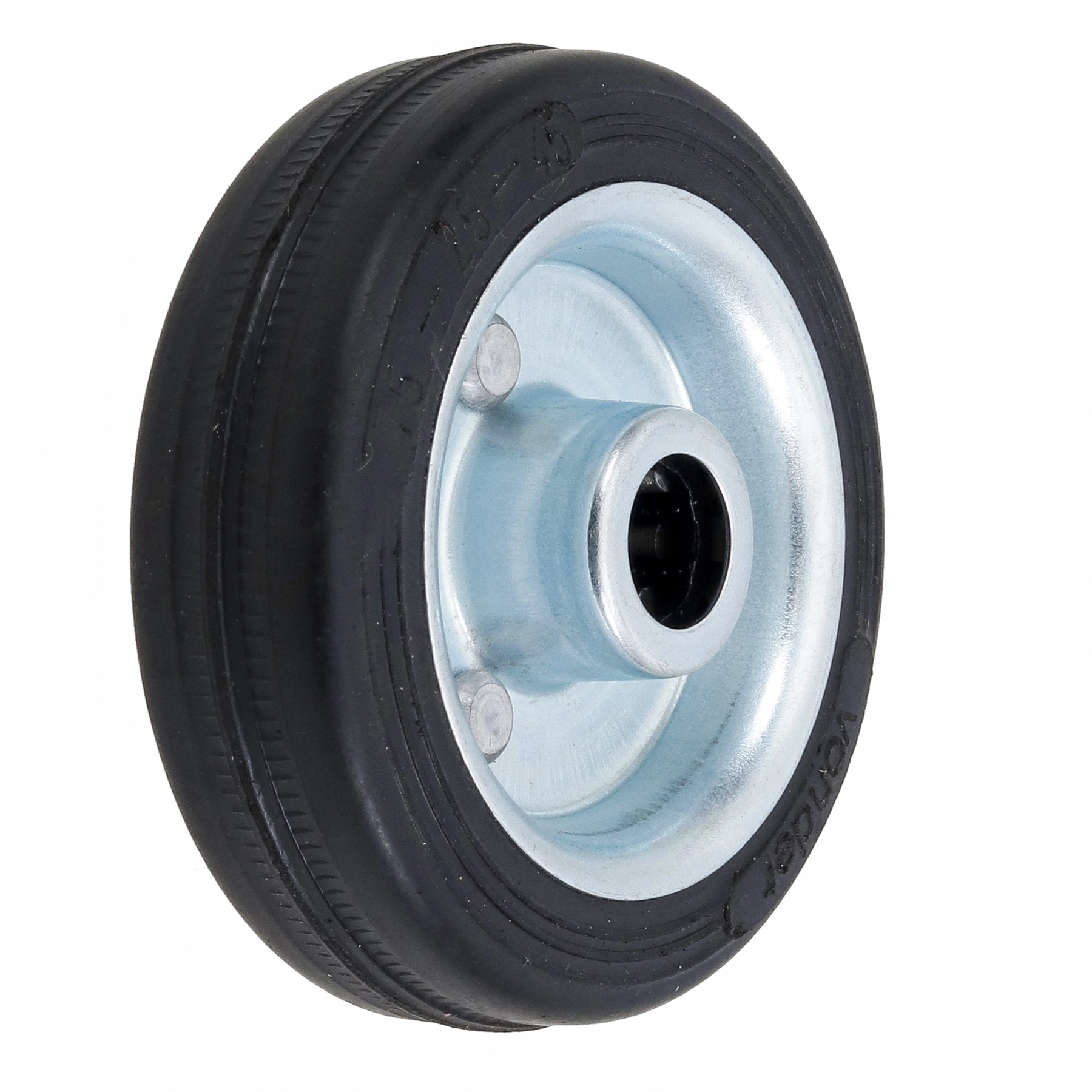 Roda para Carrinho de Carga Aro 3" Borracha Maciça Vonder