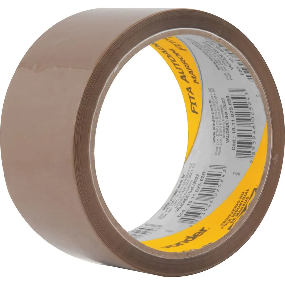 Fita Autoadesiva 48mmx50m Marrom Vonder
