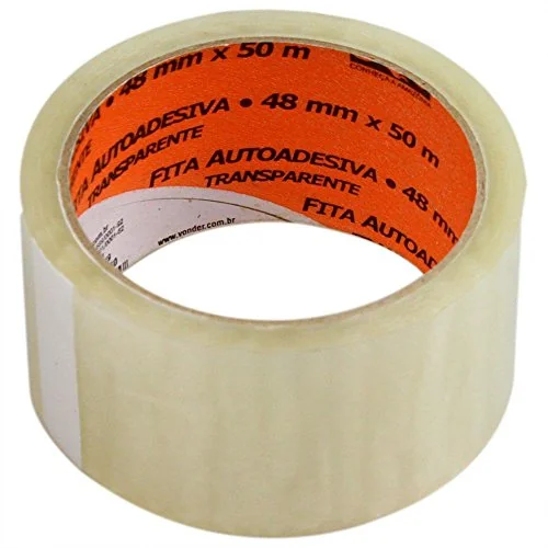 Fita Adesiva Para Embalagem 48mmx50m Transparente Peça ...