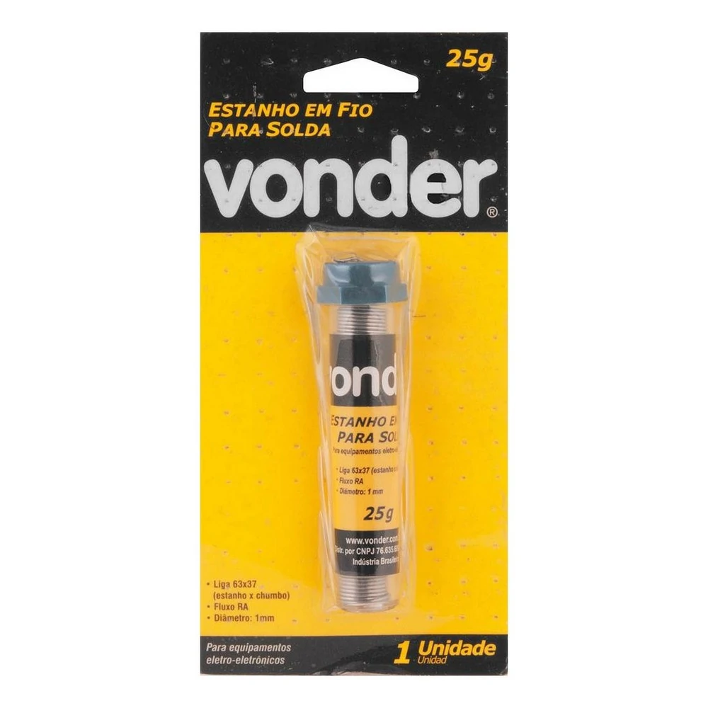 1355 Estanho Em Fio Para Solda Em Tubo 1mm 25g