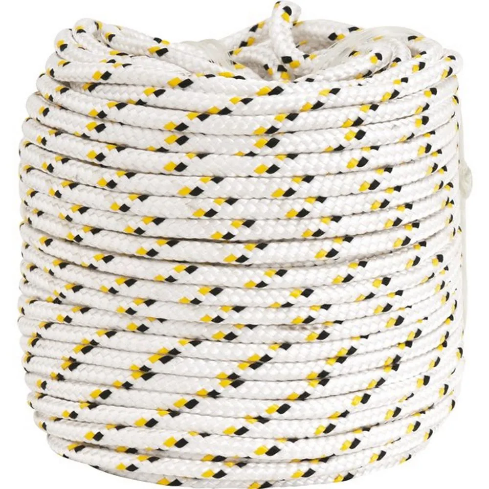 Corda Multifilamento Trançada 10,0mm 2,3kg 50 Metros Branca/