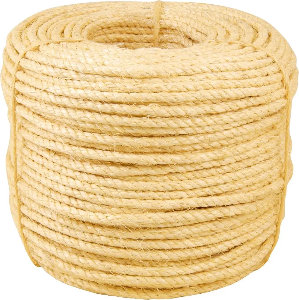 Corda Sisal Torcida 8,0mm 10,5kg 220 Metros Natural - Vonder