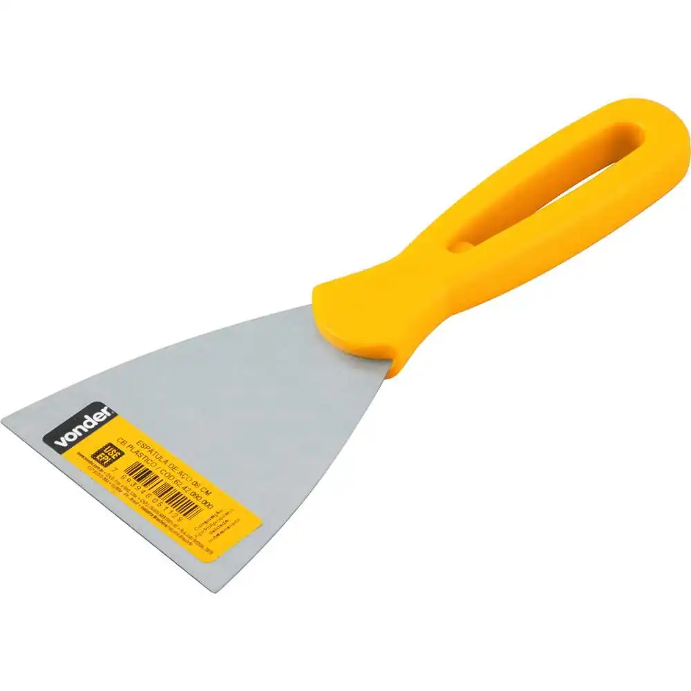 Espátula Betumadeira Aço Carbono 3 8cm Cabo Plástico Peça