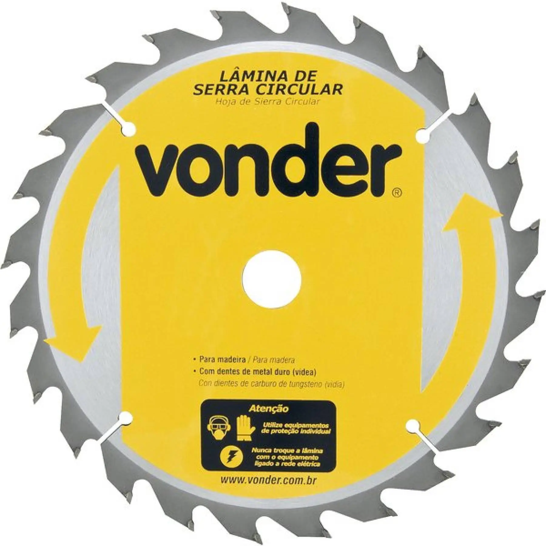 Disco de Serra para Madeira 250x30mm 24 Dentes Voncer