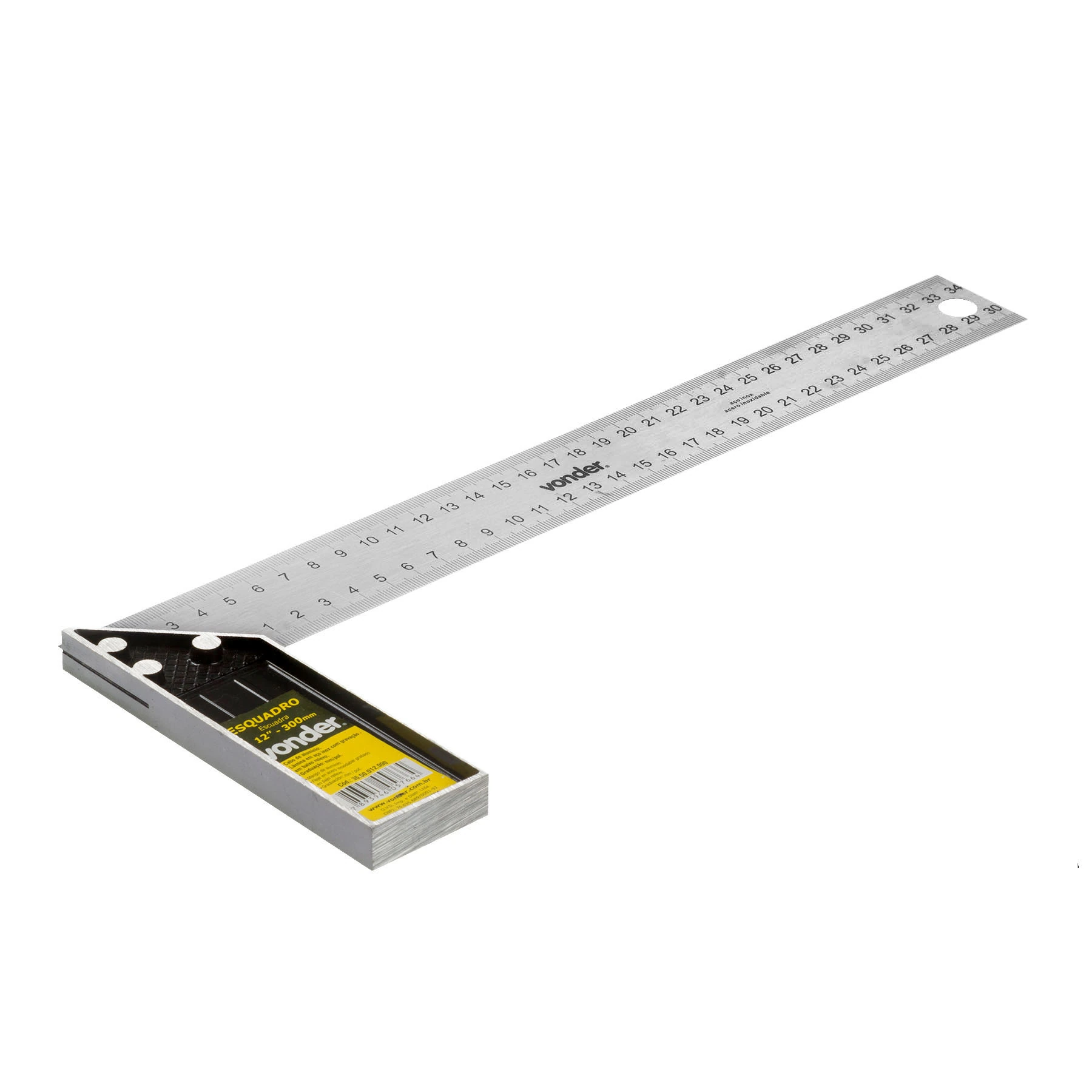 Esquadro 12 Cabo Aluminio Vonder