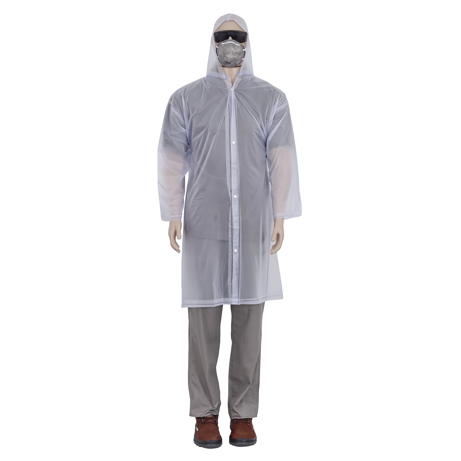 Capa para Chuva de PVC Laminado sem Forro 1,10m Transparente Vonder