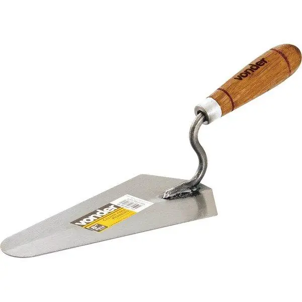 Colher Para Pedreiro 8" Reta Cabo Madeira - Vonder