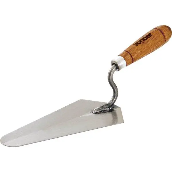 Colher Para Pedreiro 9" Reta Cabo Madeira - Vonder